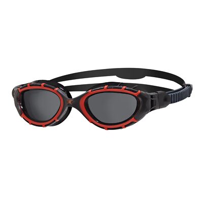 Zoggs polarisierte Schwimmbrille Predator Flex Polarized schwarz/rot