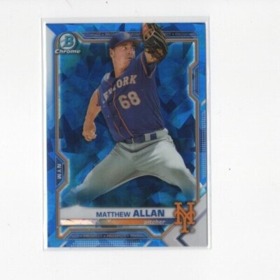 Matthew Allen Card Collection 2021 Bowman Chrome Prospects Sapphire Matthew Allan Rookie Card #bcp ...