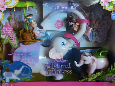 2007 Barbies as The Island Princess Swing & Twirl Tika Kelly with