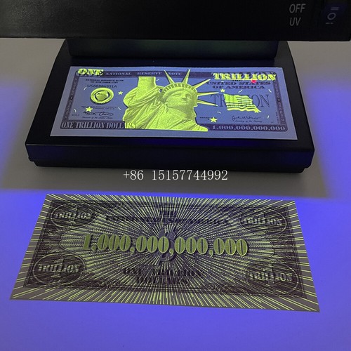Banconote di carta Statua della Libertà 10 pezzi US un trilione di dollari collezione regali - Foto 3 di 3