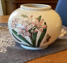 Portmeirion Botanic Garden 8" AMARYLLIS BELLADONA  GLOBE VASE * Perfect!