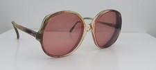 Vintage Swank Lea Brown Round Sunglasses FRAMES ONLY France