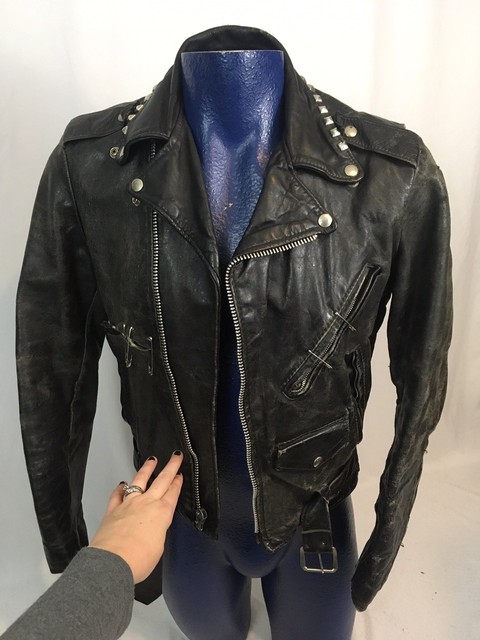 Vtg 60s 70s Excelled Leather Motorcycle Biker Jacket Made In Usa Vtg 60s 70s Excelled Leather Motorcycle Biker Jacket Made In Usa Punk As Is 36