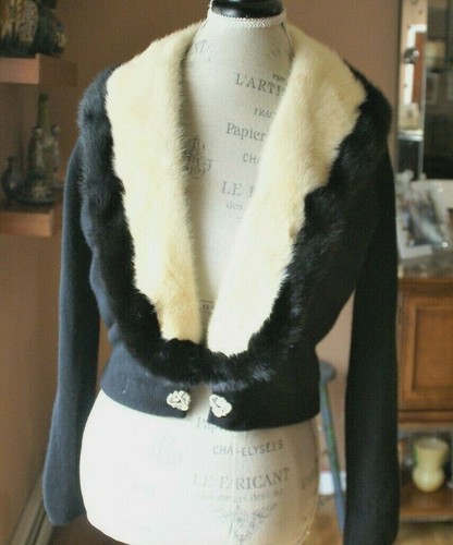 Vintage Bernhard Altmann Black Cashmere 