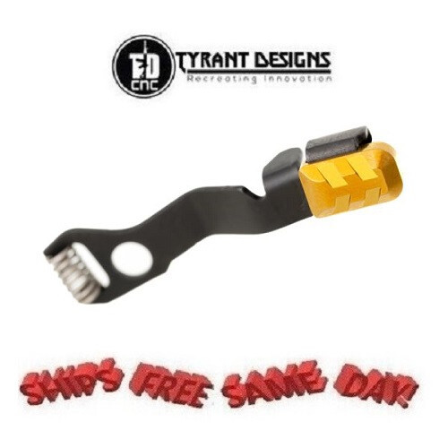 Tyrant CNC Glock G43/G43x/G48 Extended Slide Release, GOLD TD