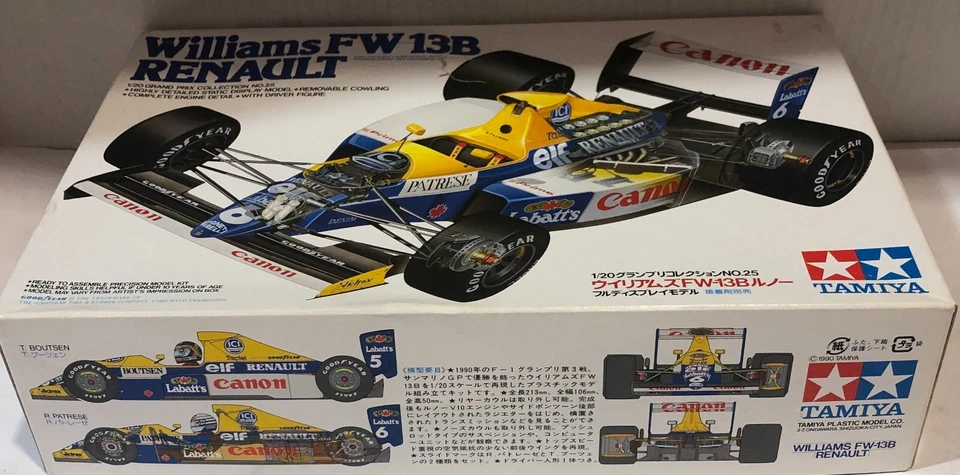 TAMIYA 20025 KIT 1/20 WILLIAMS FW 13B RENAULT F1 - Immagine 2 di 4