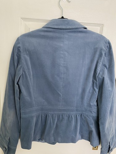 Talbots Misses Size 8 Blue faux suede jacket - Picture 6 of 8