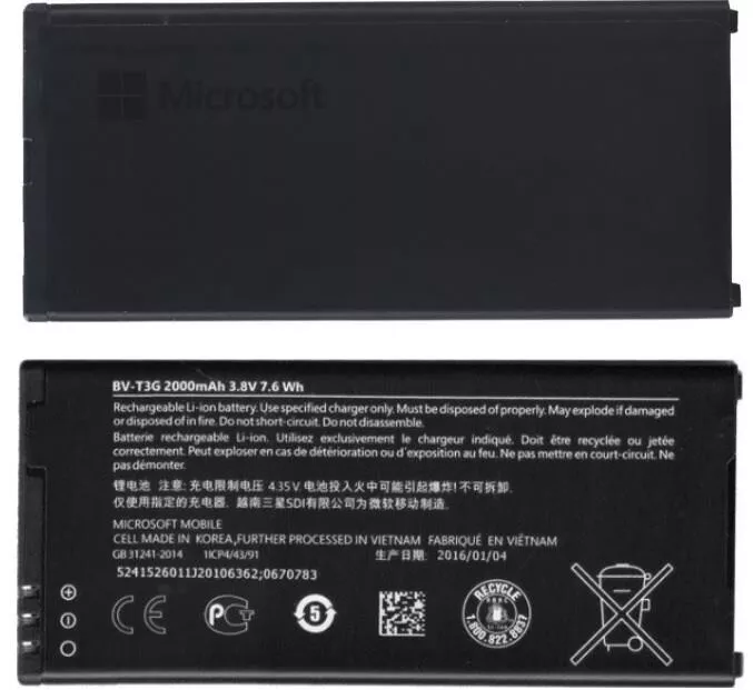 New OEM Microsoft Nokia BV-T3G Original Battery 2000mAh for Lumia 650  - Image 3 of 4