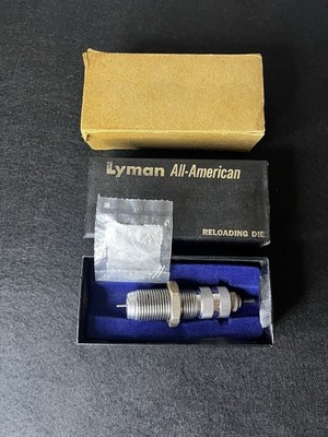 Lyman All-American T-C Tungsten Carbide Resizing Reloading Die 38/357 with  Box
