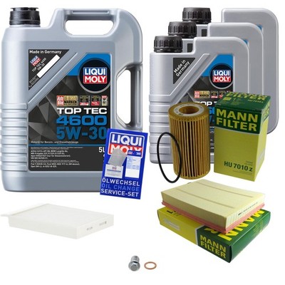 MANN Inspektionspaket 8 L LIQUI MOLY Top Tec 4600 5W-30 für Mercedes Sprinter