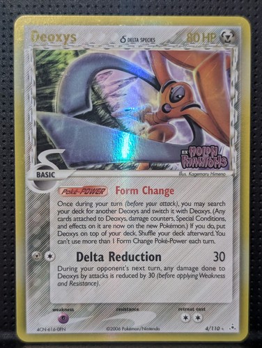 DEOXYS REVERSE HOLO STAMP DELTA SPECIES 4/110 EX HOLON PHANTOMS POKEMON ENGLISH
