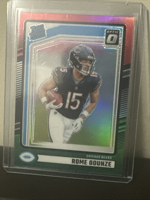 2024 Rome Odunze Donruss Optic Rated Rookie Halo Refractor  Plus 3 More Rookies 