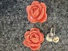 Lot Of 6 Pairs Vintage Clip On & screw back Earrings Pat Pend and Sterling  — photo 5