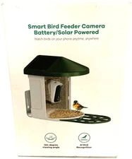 Harymor Smart Bird Feeder with Camera and AI Recognition Battery/Solar Power Q8