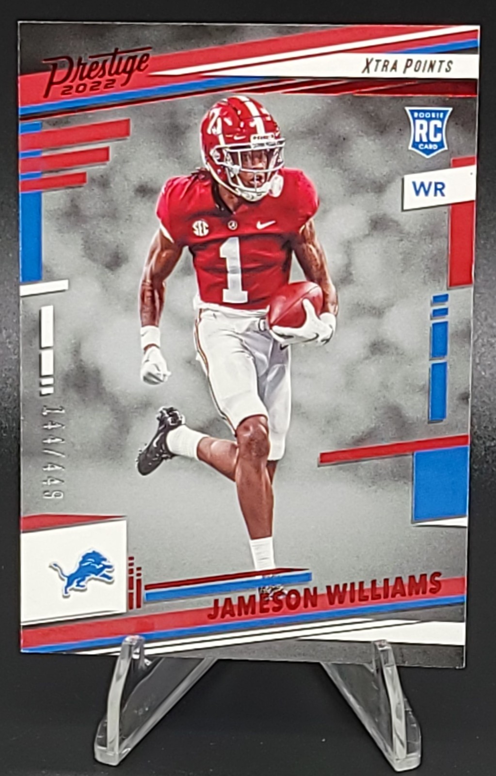 2022 Panini Prestige - Rookies Jameson Williams #307 Xtra Points Red 144 /449