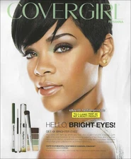 COVER GIRL Beauty 1-Page PRINT AD 2009 RIHANNA beautiful woman