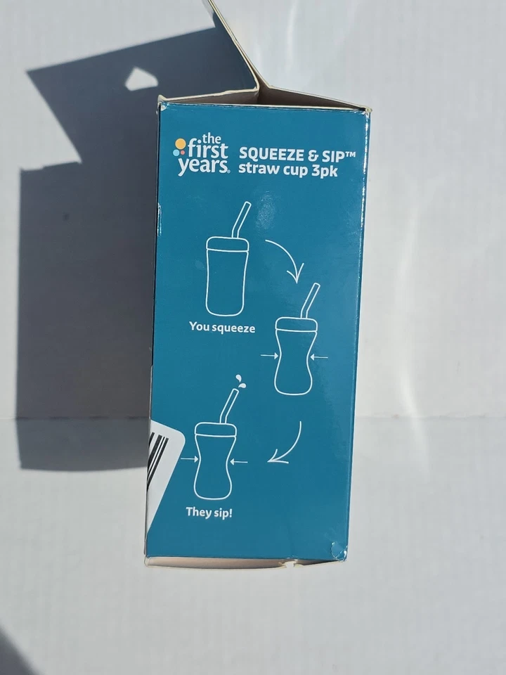 	The First Years Squeeze & Sip Toddler Straw Cups 7 oz 3 Count Ages 6+ Months	 - Image 4 of 4