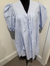 Mabel Light Blue Babydoll Mini Dress Dress Size M Party Classic