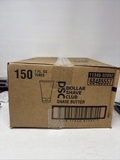 Dollar Shave Club Men's Shave Butter Shaving Cream 1 oz Travel Size Box Of 150