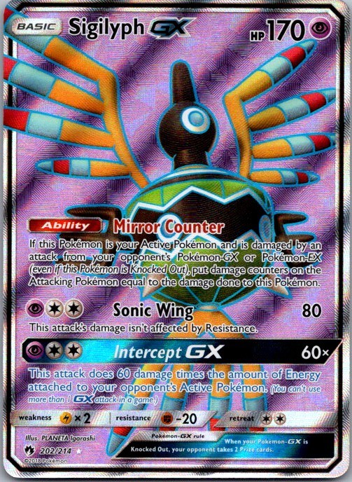 Sigilyph GX (Full Art) SM - Lost Thunder