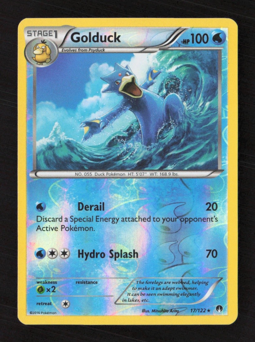Golduck Rare Reverse Holo XY - BREAKpoint 17/122 LP Pokémon TCG