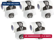 Generic Trump Toilet Paper, 5 Pack, White