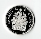 2012 CANADA SILVER PROOF 50 CENTS HALF DOLLAR - BU