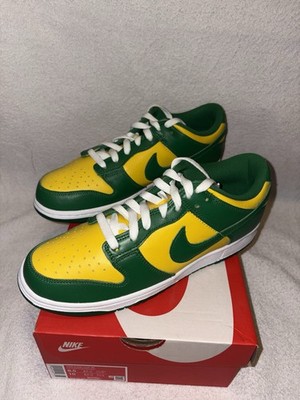 Nike Dunk Low SP Varsity Maize Pine Green Gr. EU 42 US 8.5 Neu OVP Brazil