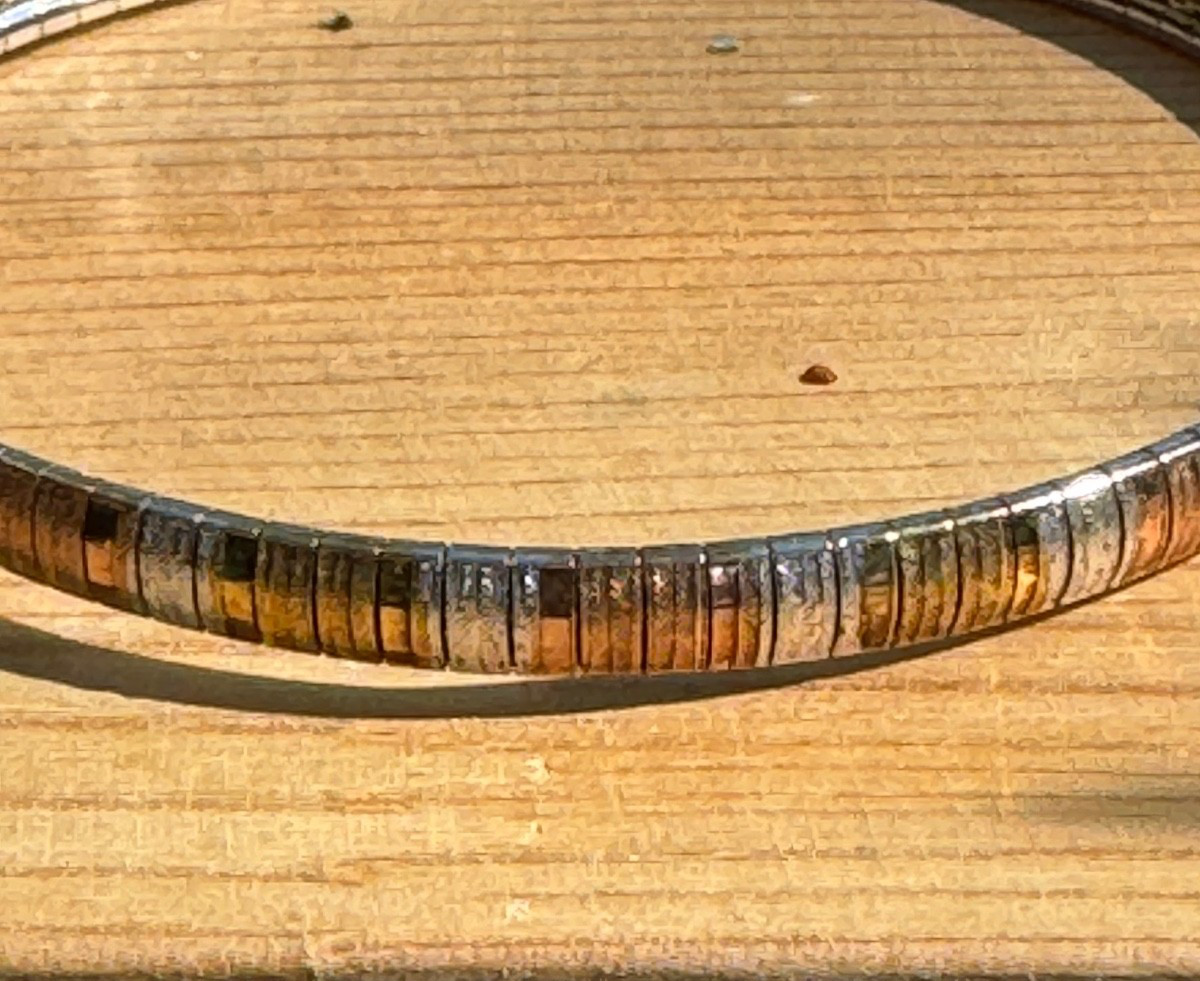 Tri Color Flexable Bangle Bracelet - image 4