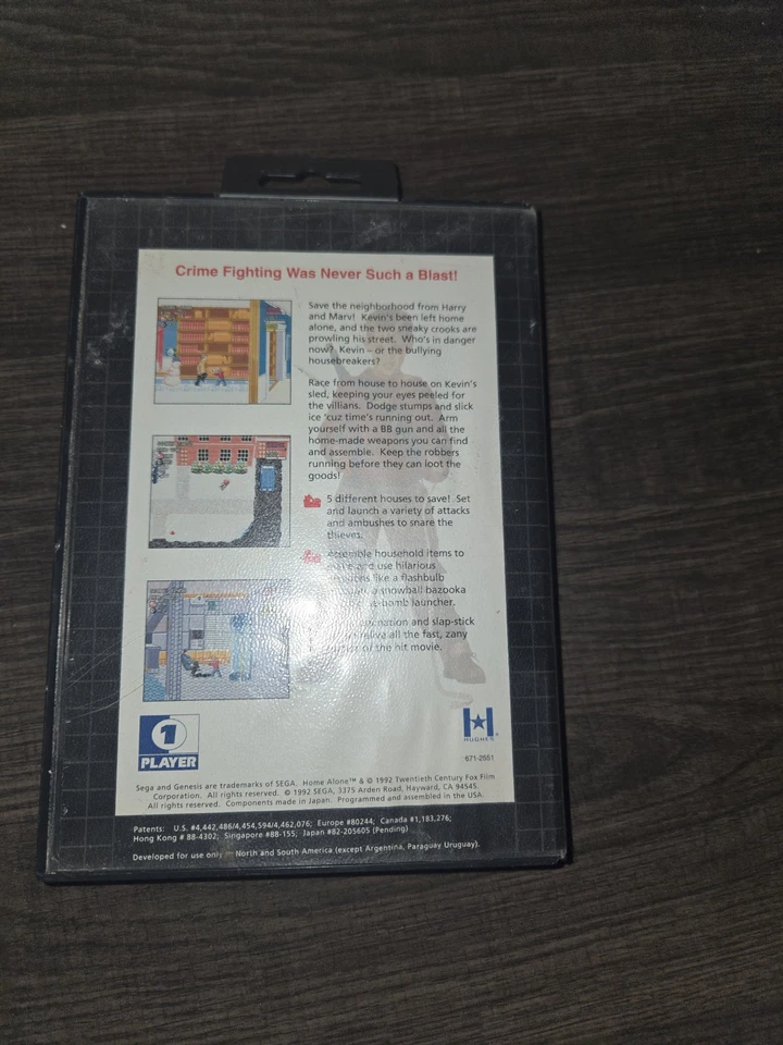 Home Alone (Sega Genesis) Complete, Authentic CIB w/manual, clean cart TESTED - Image 3 of 4
