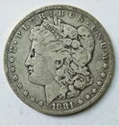 1881-P Morgan Silver Dollar-Fine