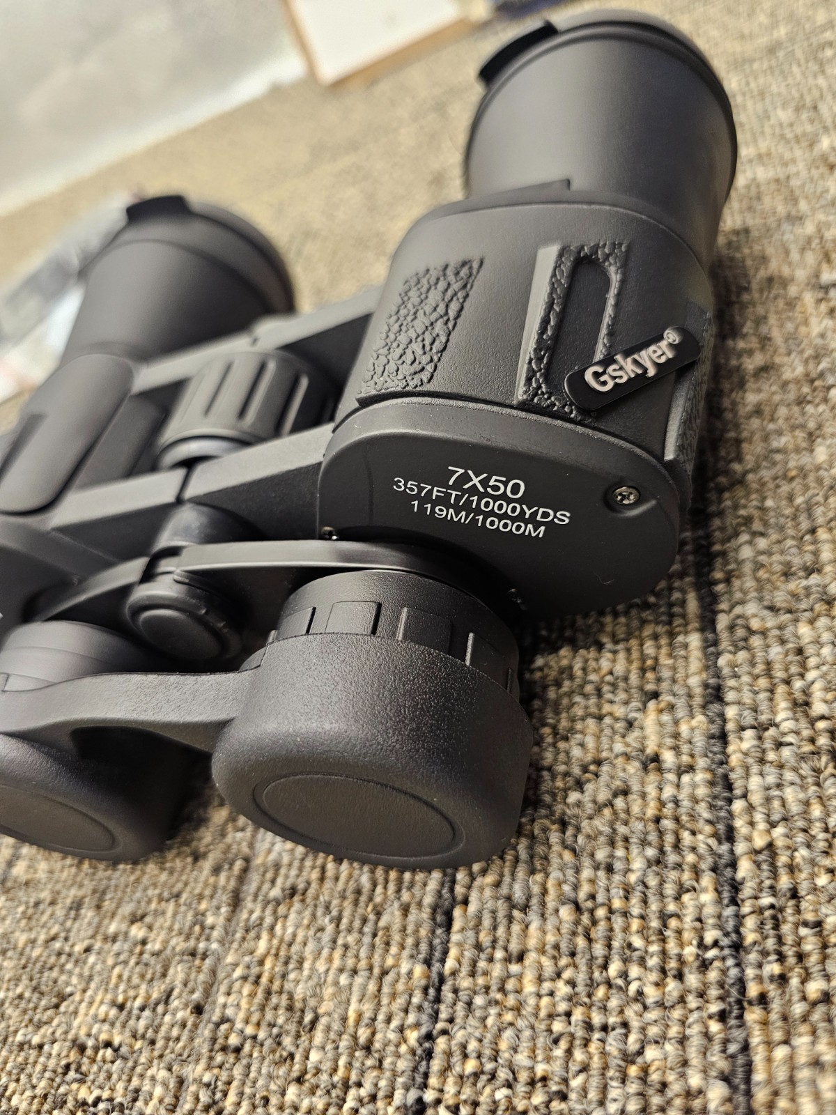 Gskyer 7x50 Binoculars Long Eye Relief 357FT/1000YDS FMC Prism Binocular Black