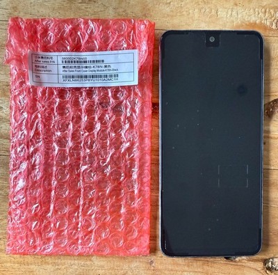 Xiaomi Redmi Note 10, Note 10s LCD Display Touchscreen Rahmen Onyx Grey