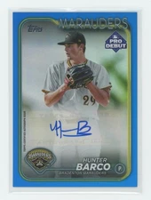2024 Topps Pro Debut #PD-183 Hunter Barco Autographs Blue 114/150