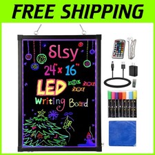 Flashing Neon Menu Sign with 8 Fluorescent Markers