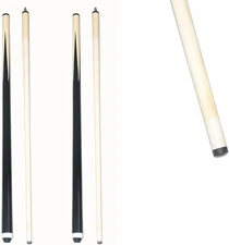 58" 19oz 2-Piece Hardwood Pool Cue Sticks for Billiards Game