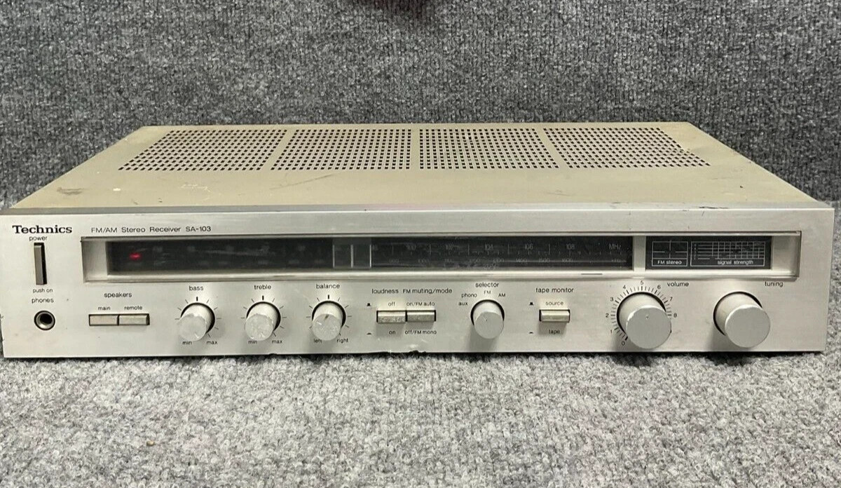 【整備・実動品】Technics SA-103 ステレオレシーバー アンプ Technics Sa-103 Vintage 2 Channel Stereo Receiver for sale online