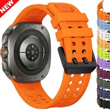 Silicone Sport Rugged Strap Band For Samsung Galaxy Watch Ultra/Ultra 2026 47mm