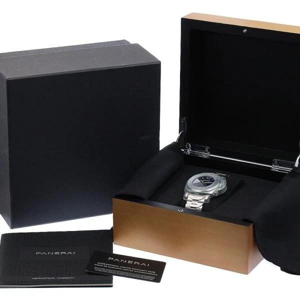 Panerai — Officine Panerai Luminor Due PAM01124 41mm SS Navy Dial Automatic Watch #C2371