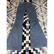 Hollister Curvy High-Rise Vintage Flare Jeans Medium Wash Blue 3R W26 L31