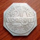 20 frank waardepenning samenwerkende Maatschappij Vooruit Gent 1930