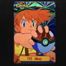 topps Pokemon TV Animation Series 1 Vending Sticker Prism RARE TV3 Misty