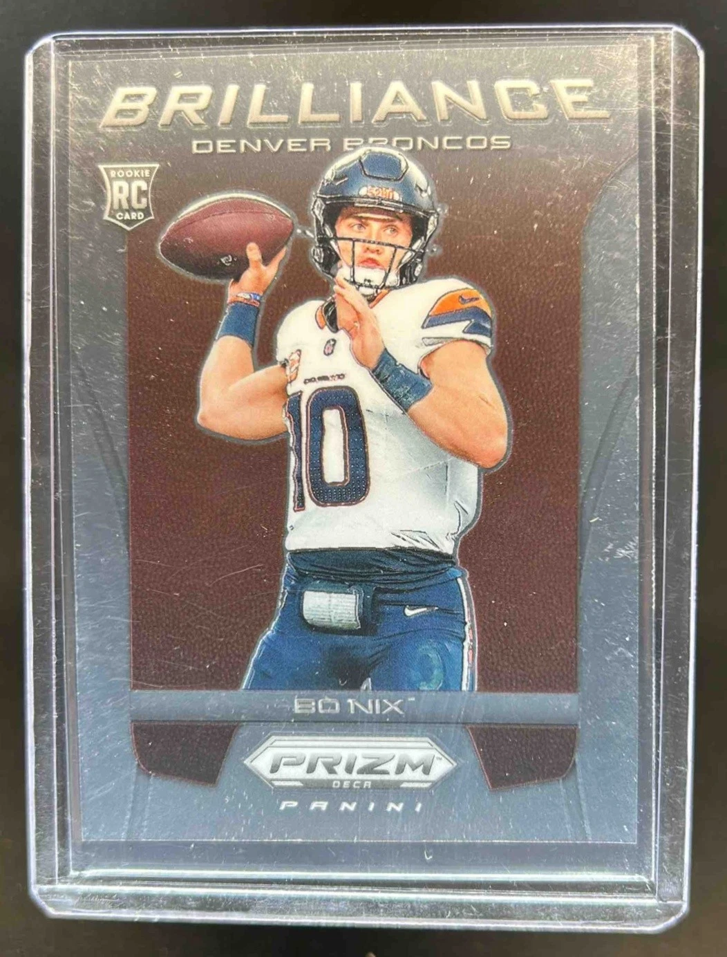 2024 Prizm Deca Bo Nix Brilliance RC Rookie #17 Broncos