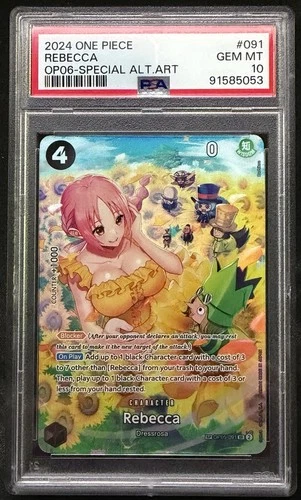 Rebecca (SP) OP05-091 Wings of the Captain Foil PSA 10