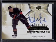 2022-23 Premier Sergei Zubov Legends Slapshots Autograph Gold SSP Auto /10