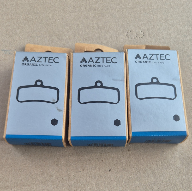 Aztec PBA0059 Organic Disc Brake Pads 3 Pack Shimano Saint Zee XTR TRP