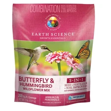 2 Lbs. Butterfly and Hummingbird All-In-One Wild Flower Mix with Seed, Plant Foo