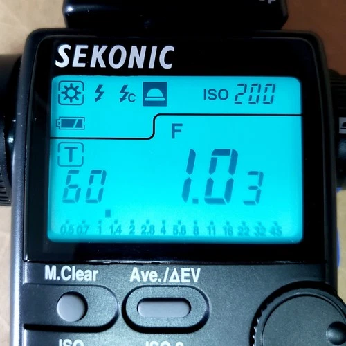 SEKONIC L-508 Zoom Master Digital Light Exposure Meter With Case