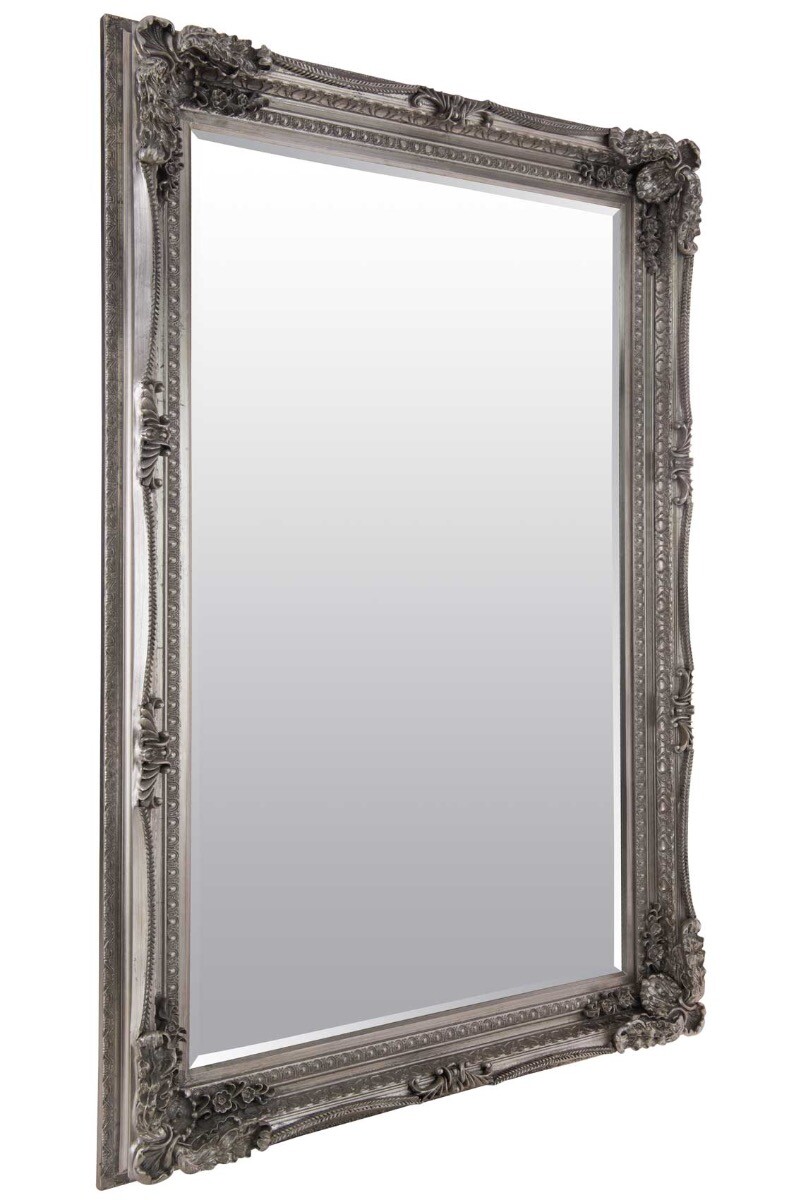 Extra Large Wall Mirror Silver Antique Vintage Full Length 5ft11 x 3ft11 179 ... | eBay