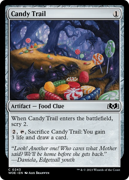 x4 Candy Trail WOE MTG 243 COMMON M/NM 4x